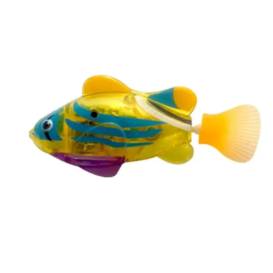 Interactive Cat Toy – Swimming Fish with LED Lights, Battery Operated, Engaging Movement-1