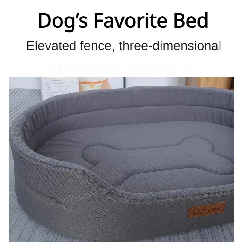 Fluffy Pet Bed for Dogs and Cats – Large Size, Comfortable Blanket, Sofa Style-3