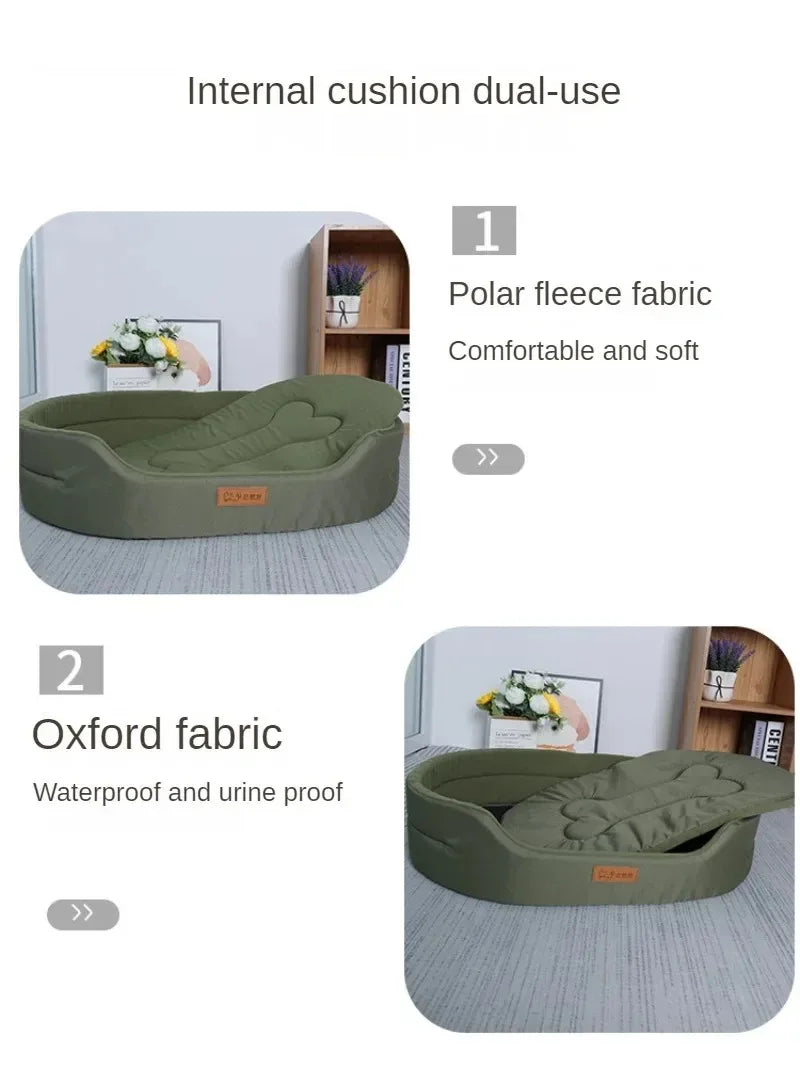 Fluffy Pet Bed for Dogs and Cats – Large Size, Comfortable Blanket, Sofa Style-5