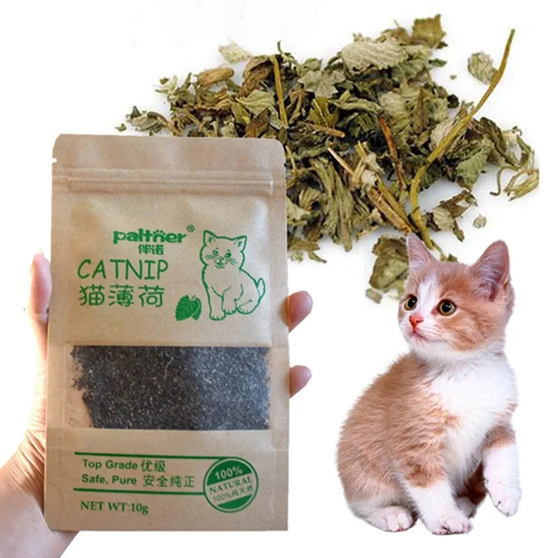 Catnip for Cats – 100% Organic Mint Leaves, Natural Digestive Support, Non-Toxic-4