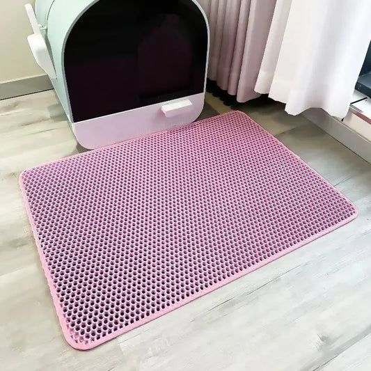 Cat Litter Mat for Cats – Waterproof, Nonslip, Double Layer Design-1
