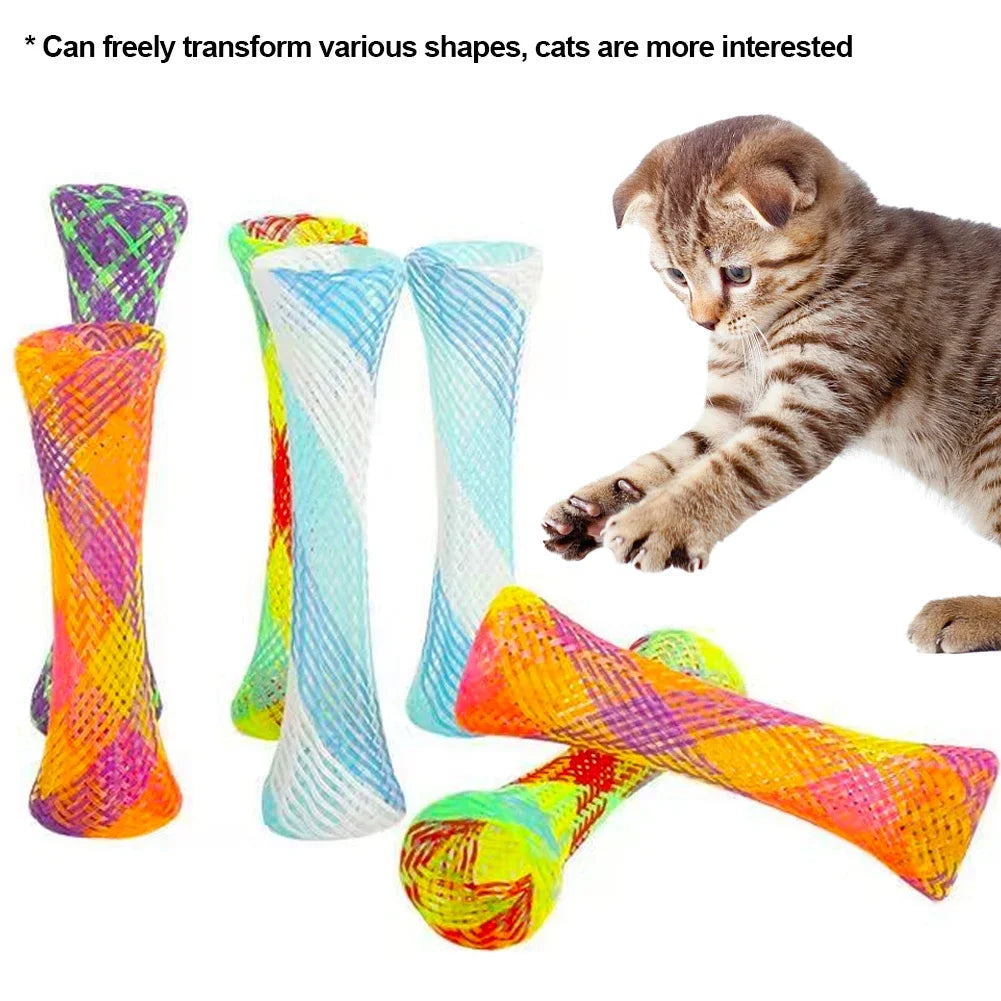 Interactive Cat Toys for Kittens – Colorful, Non-Toxic Spring Design, Engaging Play-1