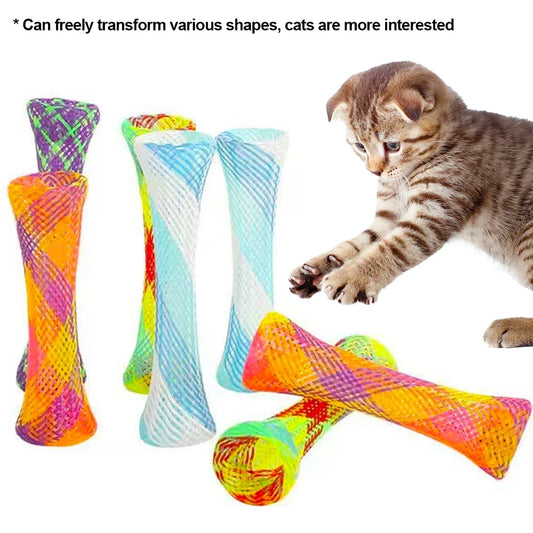 Interactive Cat Toys for Kittens – Colorful, Non-Toxic Spring Design, Engaging Play-1
