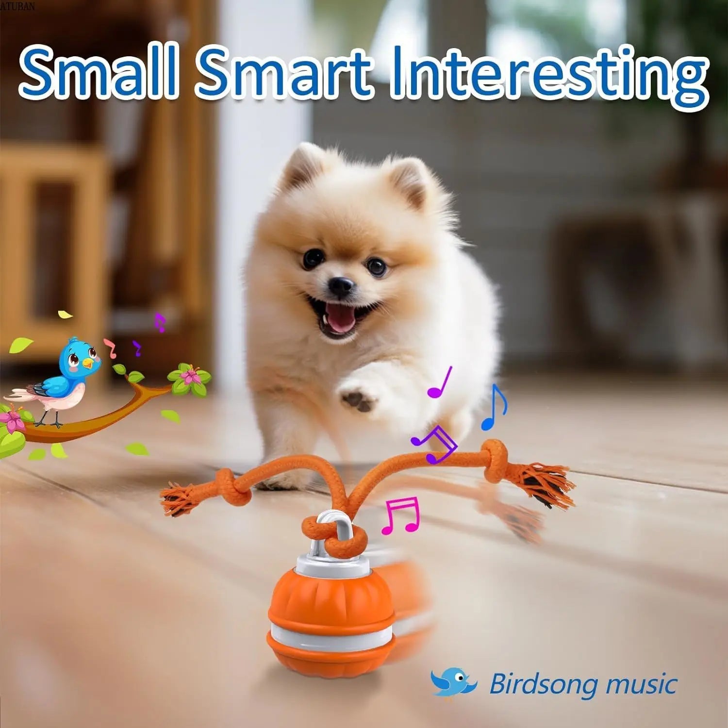 Interactive Dog Toy for Dogs – Motion Activated, Automatic Rolling, Rechargeable-5