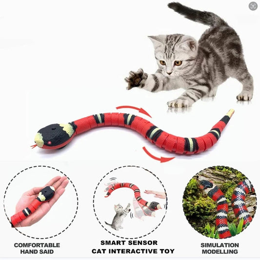 Interactive Cat Toy for Cats – Smart Sensing Snake, USB Rechargeable, Realistic Movement-1
