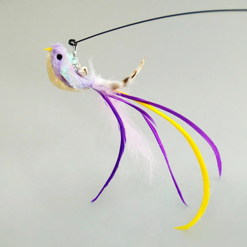 Interactive Cat Toy for Cats – Hands-Free Feather Wand, Powerful Suction Cup, Includes Bell-4