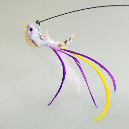 Interactive Cat Toy for Cats – Hands-Free Feather Wand, Powerful Suction Cup, Includes Bell-4