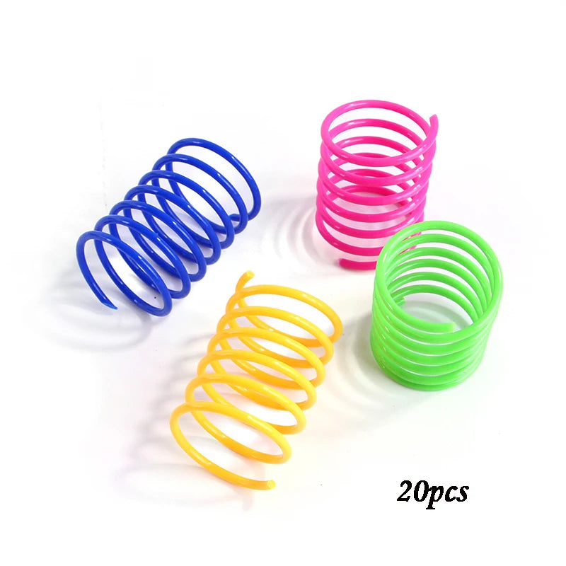 Variant image for Spring Toy for Cats – Durable Plastic, Vibrant Colors, Engaging Playtime-1