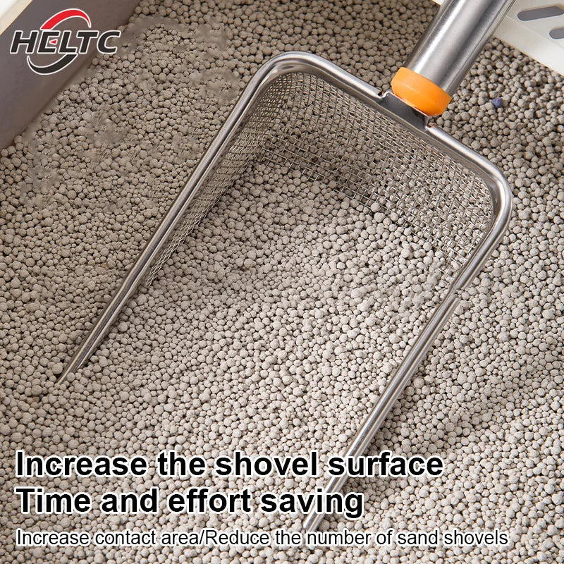 Cat Litter Scoop for Easy Cleanup – Stainless Steel, Comfortable Grip, Large Surface Area-6