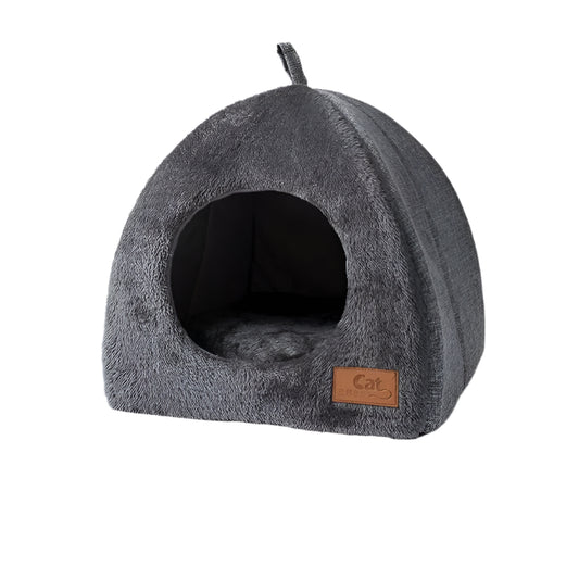 Cat House Indoor for Cats – Warm Triangle Nest, Thickened Design, Cozy Sleeping Space-1