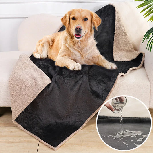 Pet Blanket for Dogs and Cats – Waterproof, Soft Flannel, Thick Design-2