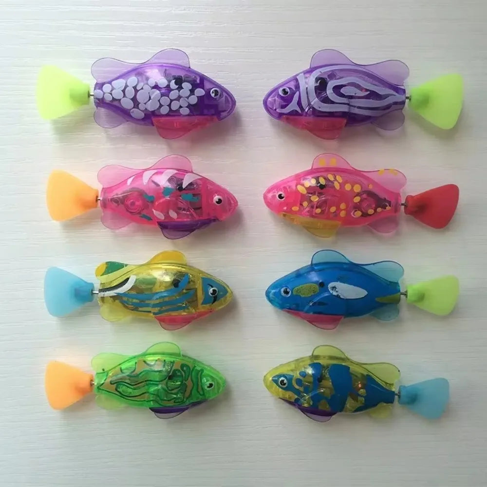 Interactive Cat Toy – Swimming Fish with LED Lights, Battery Operated, Engaging Movement-4