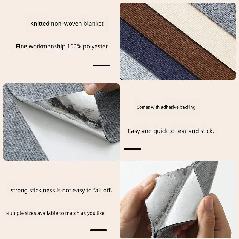 Scratch Board for Cats – Self-Adhesive, Trimmable Carpet, Furniture Protection-4