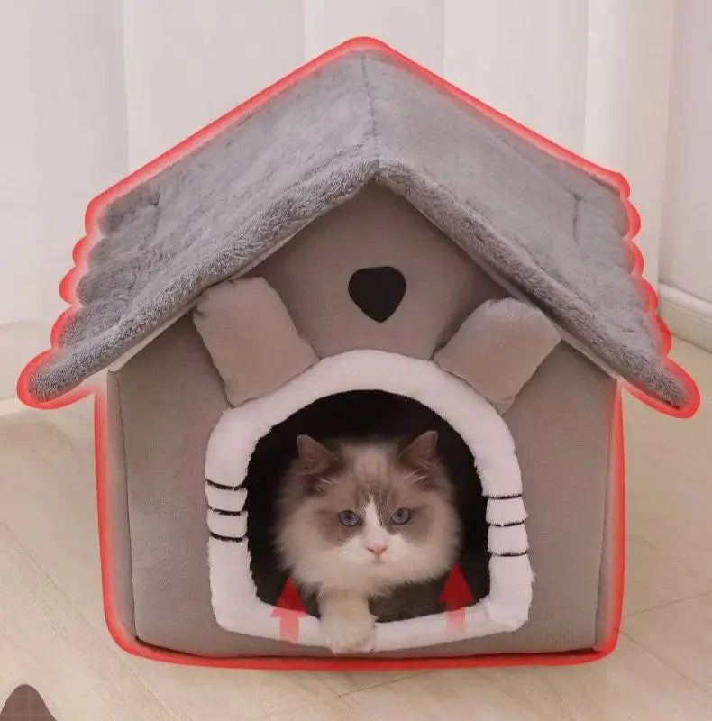 Cat House Indoor – All-Season Comfort, Durable Material, Removable Cushion-3
