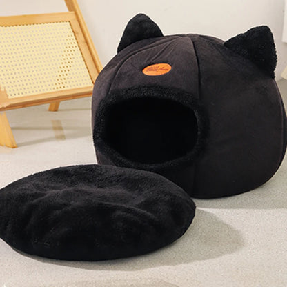 Cozy Cat Bed for Indoor Cats – Warm, Detachable Cushion, Non-Slip Design-6
