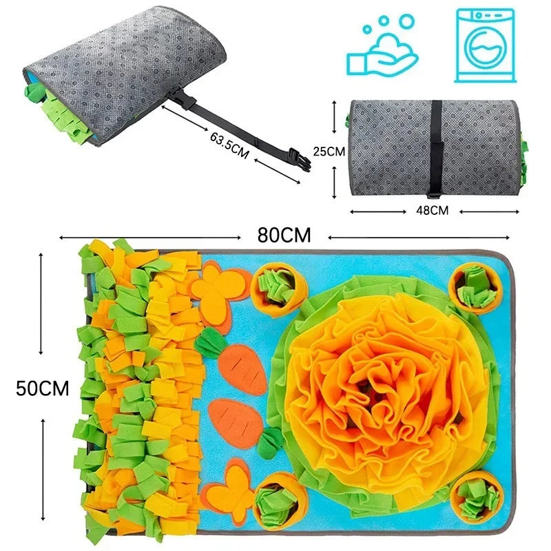 Snuffle Mat for Dogs – Interactive Feeding, Stress Relief, Large Size-4
