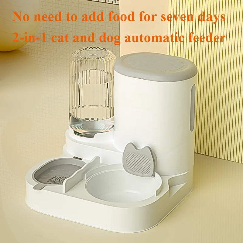 Automatic Pet Feeder for Cats and Dogs – Integrated Bowl, Water Dispenser, Easy to Clean-3