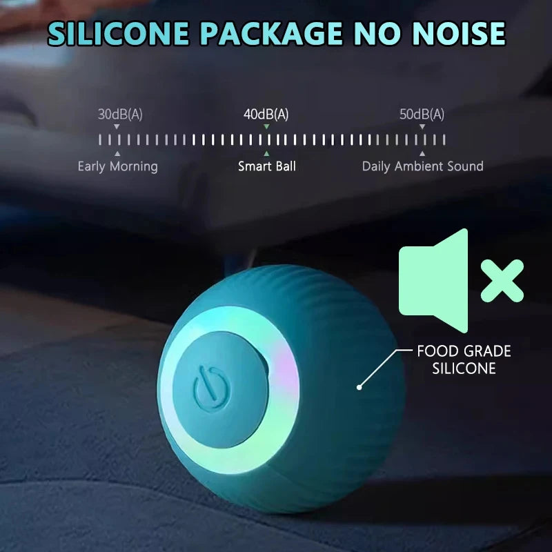 Interactive Cat Toy – Automatic Rolling, Quiet Operation, Durable Silicone-6