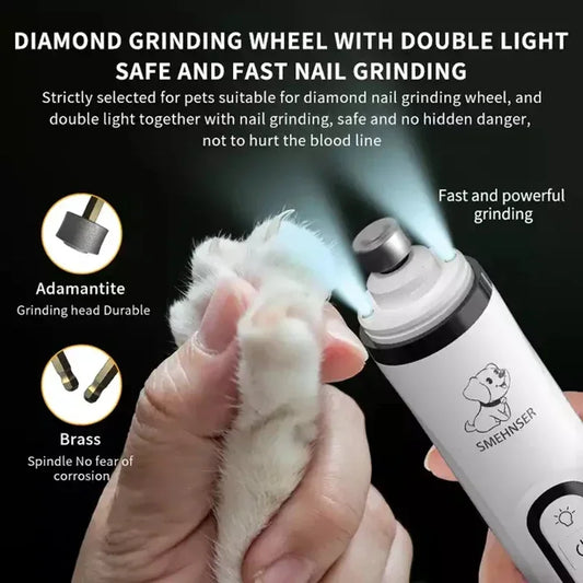 Electric Nail Grinder for Dogs – USB Rechargeable, Low Noise, Durable Design-2