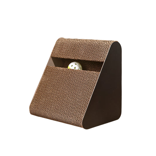 Cat Toy for Cats – Interactive 2-in-1 Cardboard Scratcher with Spinning Balls, Sturdy and Space-Saving-5