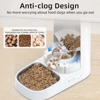 Smart Automatic Cat Feeder with WiFi and Remote Control – Large Capacity Pet Food Dispenser for Cats and Dogs-4