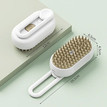 Variant image for Electric Steam Brush for Cats and Dogs – 3-in-1 Grooming Tool, Spray Function, USB Rechargeable-5