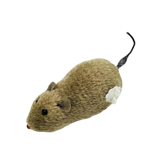 Wind-Up Mouse Toy for Cats – Interactive Plush, Realistic Movement, Battery-Free-1