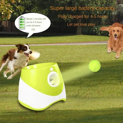 Automatic Dog Ball Launcher – Interactive Dog Toy with Rechargeable Design and Adjustable Launch Distance for Active Play-4