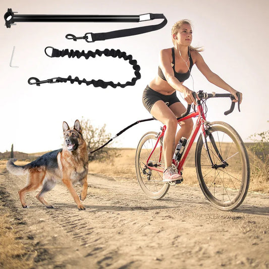 Bicycle Leash for Dogs – Removable Elastic, Durable Metal Design, Ideal for Cycling-1