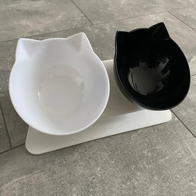 Double Cat Bowl for Cats – Elevated Design, Non-Slip, Easy to Clean, Adjustable Angle-6