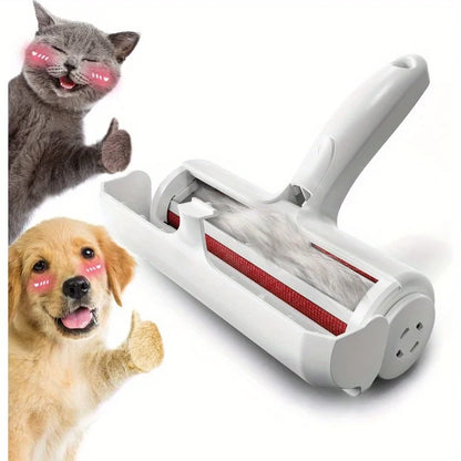 Pet Hair Remover Tool for Dogs and Cats – Self-Cleaning Base, Reusable, Efficient Fur Removal-3