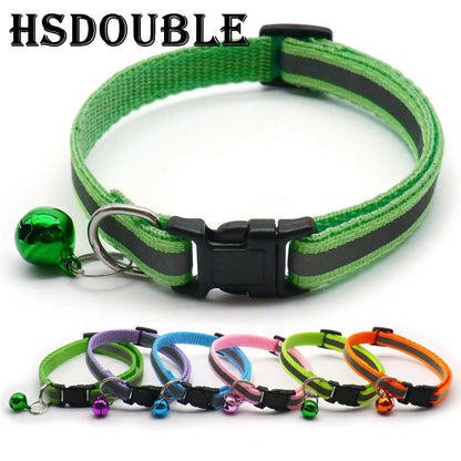 Reflective Collar for Cats and Small Dogs – Adjustable Fit, 12 Colors, Includes Bell-4