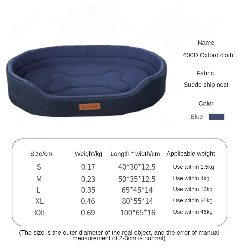 Variant image for Fluffy Pet Bed for Dogs and Cats – Large Size, Comfortable Blanket, Sofa Style-1