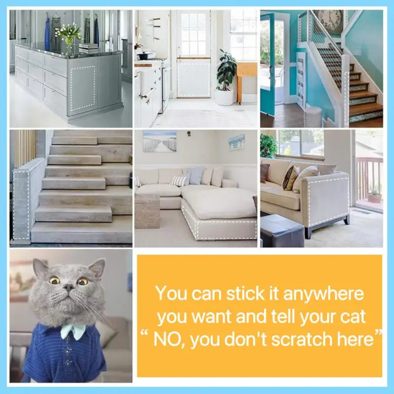 Cat Scratch Deterrent Tape – Transparent, Self-Adhesive, Residue-Free-3