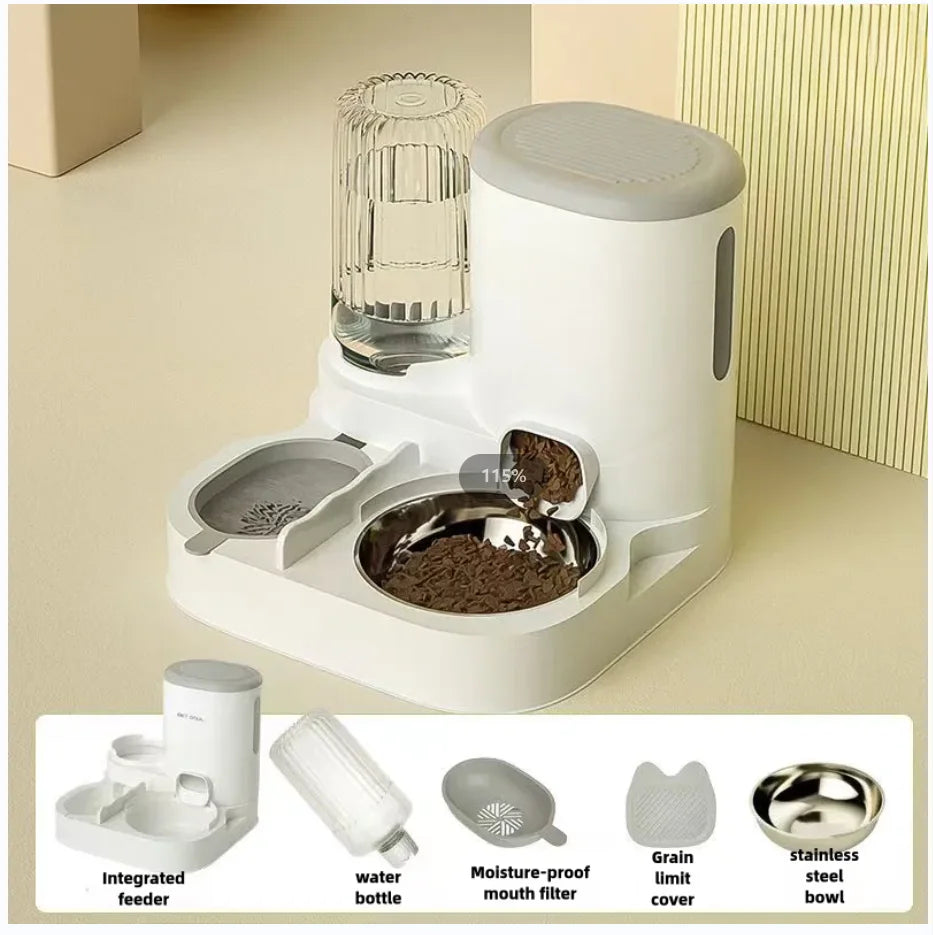 Variant image for Automatic Pet Feeder for Cats and Dogs – Integrated Bowl, Water Dispenser, Easy to Clean-2