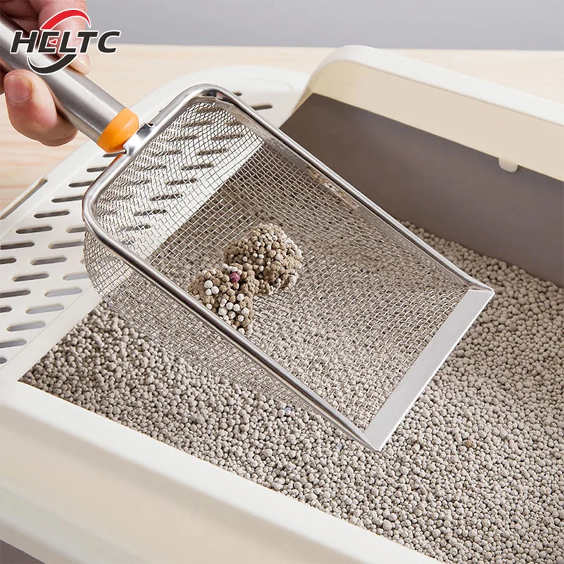 Cat Litter Scoop for Easy Cleanup – Stainless Steel, Comfortable Grip, Large Surface Area-5