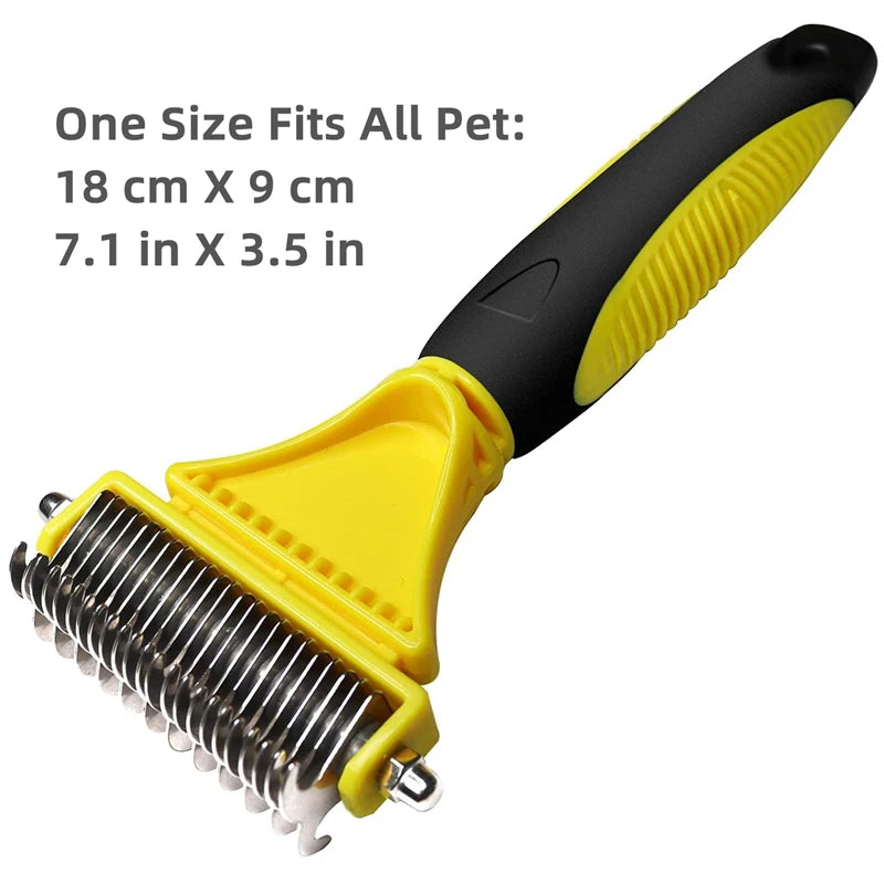 Variant image for Grooming Brush for Dogs – Dual-Sided Deshedding Tool, Removes Tangles, Durable Stainless Steel-1
