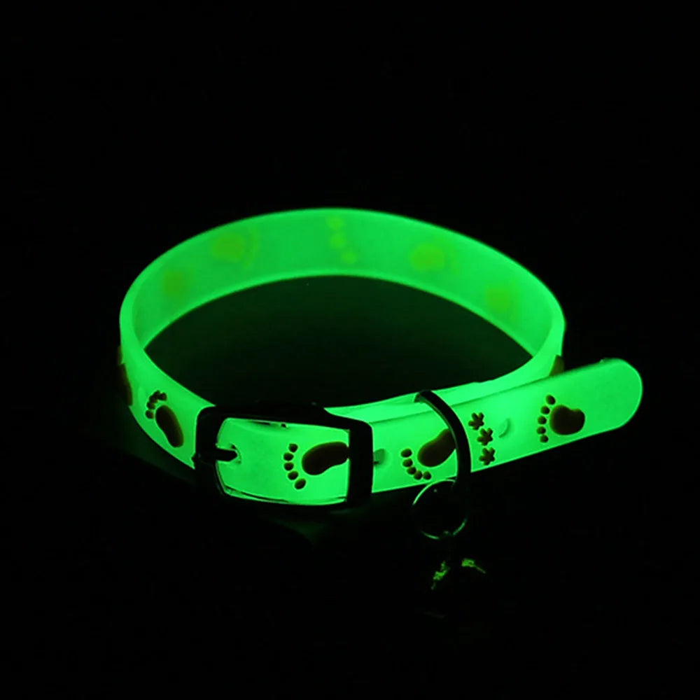Cat Collar – Luminous Silicone, Anti-Loss Design, Fluorescent Bell-3