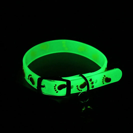 Cat Collar – Luminous Silicone, Anti-Loss Design, Fluorescent Bell-3