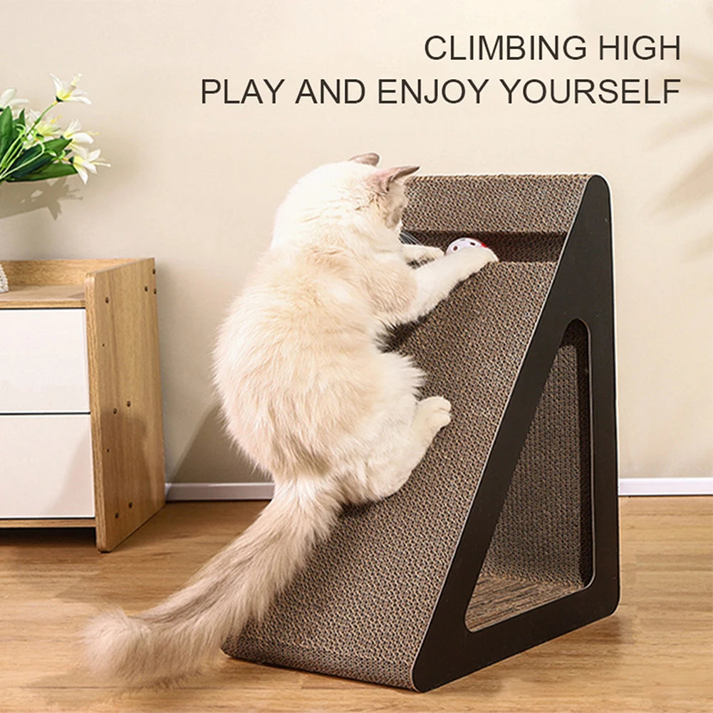 Cat Toy for Cats – Interactive 2-in-1 Cardboard Scratcher with Spinning Balls, Sturdy and Space-Saving-2
