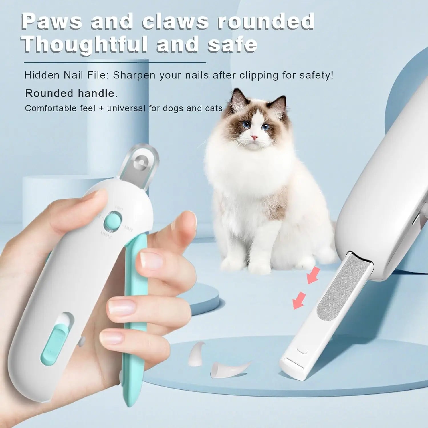 Nail Clippers for Dogs and Cats – Professional-Grade, Adjustable Grip, Ergonomic Design-4