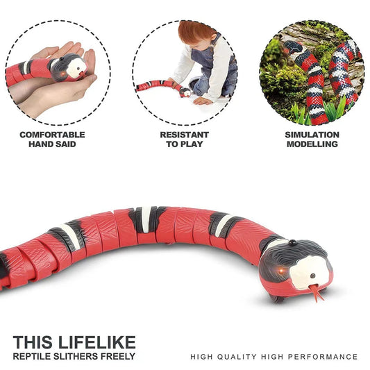 Interactive Cat Toy for Cats – Smart Sensing Snake, USB Rechargeable, Realistic Movement-2