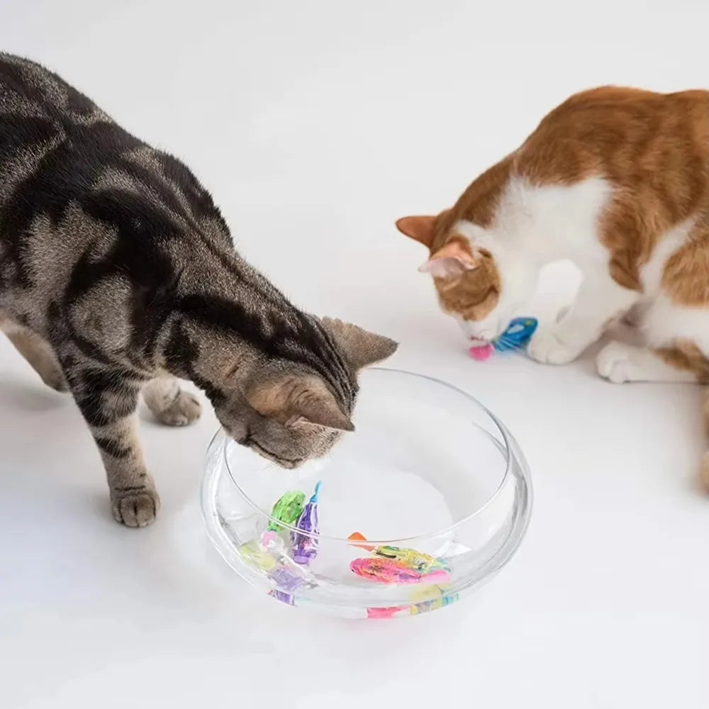 Interactive Cat Toy – Swimming Fish with LED Lights, Battery Operated, Engaging Movement-6