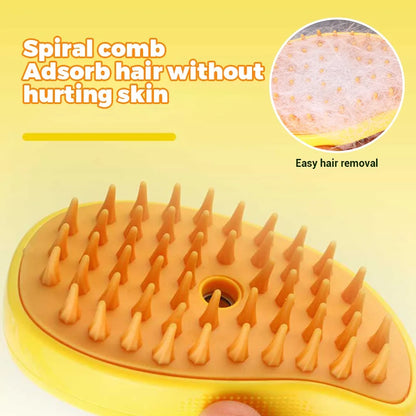 Steamy Grooming Brush for Dogs – 3-in-1 Deshedding Tool, Hot Steam Cleaning, Ergonomic Design-3