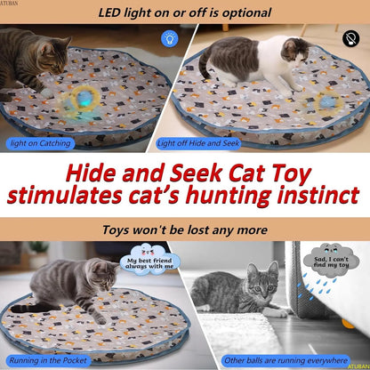Interactive Cat Toy for Kittens – Motion Activated, Rechargeable, Engaging Hide and Seek Game-5
