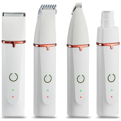 Electric Dog Grooming Clippers – 4-in-1 Trimmer, Nail Grinder, Cordless, Low Noise-5