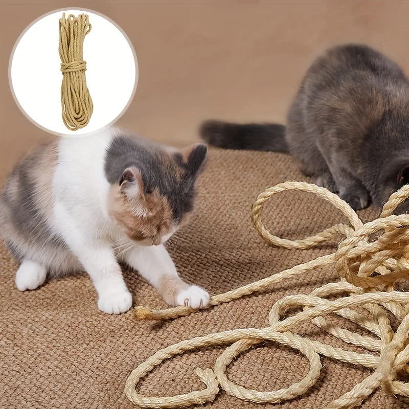 Sisal Rope for Cats – Natural Material, Durable Design, Multiple Lengths-6