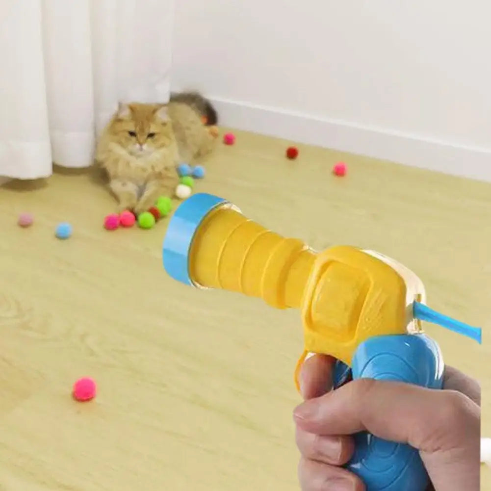 Interactive Cat Toy Launcher for Kittens – Silent Plush Balls, Engaging Play, Safe Materials-6