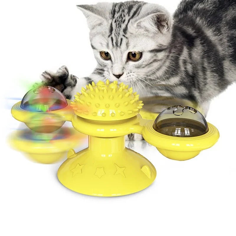 Interactive Cat Toy for Cats – Whirligig Turntable, Puzzle Game, Engaging Design-3