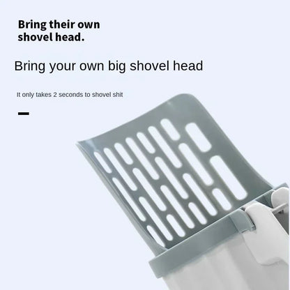 Cat Litter Scoop for Easy Cleaning – Large Capacity, Durable ABS, Built-in Trash Can-4